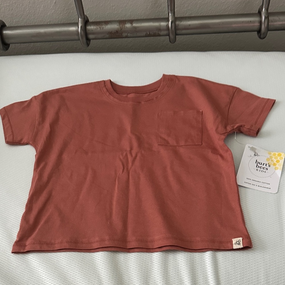 Burt's Bees Toddler Terracotta Short Sleeve Tee 4T
